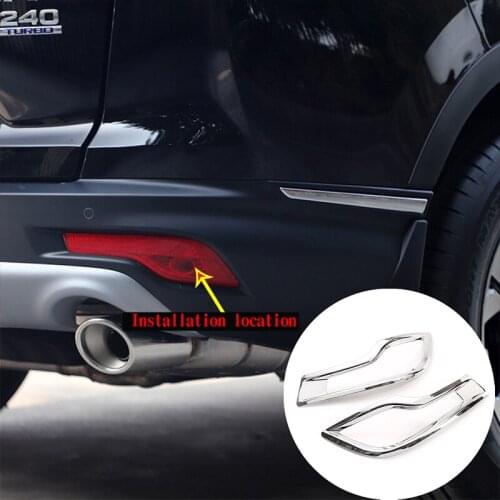 Car Rear Taillight trim For Honda CR-V CRV 2017-2019 ABS Bright Light Accessories Trunk Rear Fog Lamps Covers Car Decoration