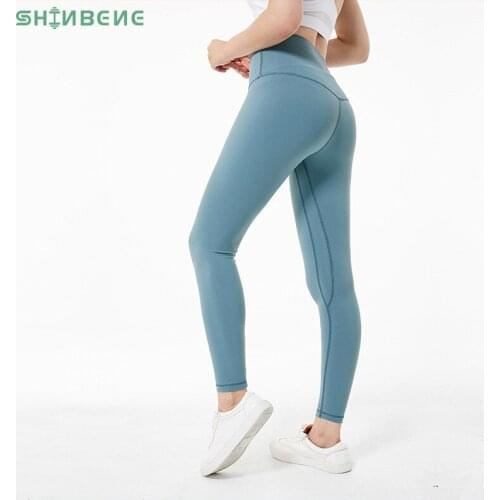 SHINBENE Classical Soft Hip Up Yoga Fitness Pants Women 4-Way Stretch Sport Tights Anti-sweat High Waist Gym Athletic Leggings