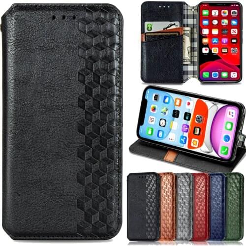 Luxury Slim Fit Premium Leather Cover For iPhone 11 12 mini Pro XR XS Max X 6 6s 7 8 Plus Wallet Card Slots Shockproof Flip Case