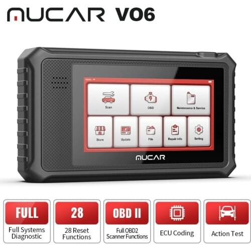 THINKCAR MUCAR VO6 Full System Diagnostic Tools OBD2 Scanner 28 Reset ECU Coding Active Test Tool Code Reader Pk Thinkscan Max