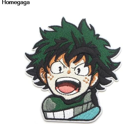 Homegaga cool hero Deku Applique patches stickers sewing shirt clothing para jacket clothes badges iron on t-shirt D1991