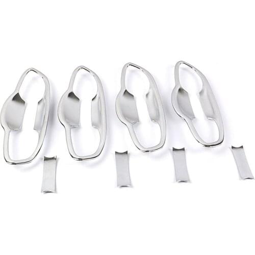 For Volkswagen VW Touran 5T1 2016 2017 2018 2019 2020 Chrome Exterior Door Handle Bowl Cup Cavity Cover Moulding Trim