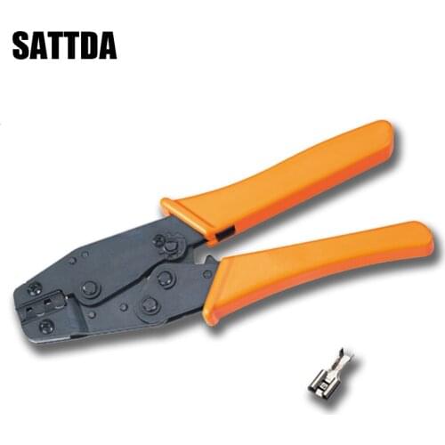 HS-11011 crimping pliers for non-insulated tebs and recep terminals clamp european style capacity 1.0-2.5mm2 17-13AWG hand tools