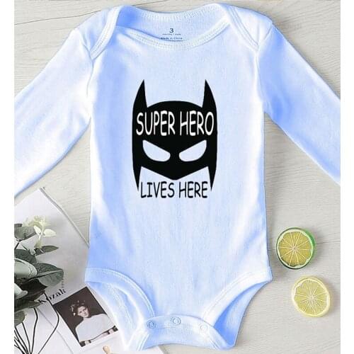 Print Hero Toddler Girls Romper Baby Boy Winter Clothes Cotton Jumpsuit Kids Autumn Newborn Girl Outfits Boys Clothing