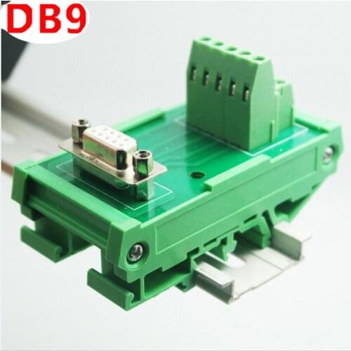 DB9 Breakout Board 9 Pin Terminal Block D Sub Male Female Connectors Interface Module