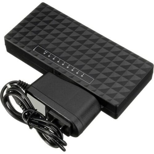 20Pcs/Lot 10/100/1000Mbps 8 Port Gigabit Network Switch Gigabit Ethernet Network Switcher RJ45 Lan Hub Performance Ethernet EU