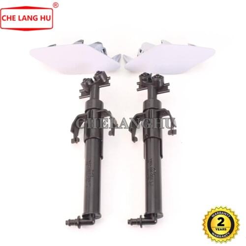 2pcs Left And Right Side For VW Passat B8 Sedan 2018 2019 2020 Headlight Washer Sprayer Nozzle Cylinder Jet And Cap