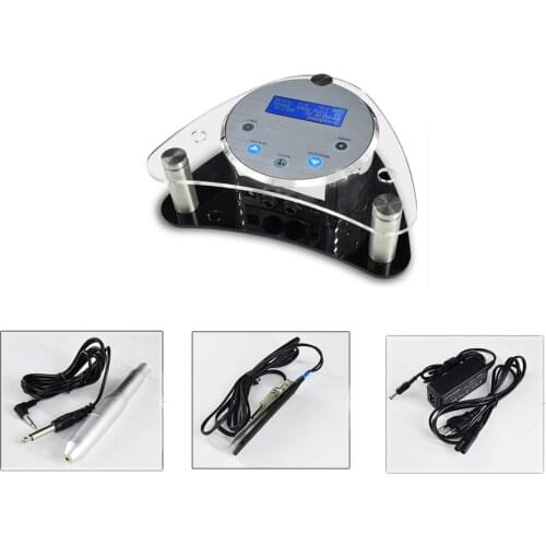 Makeup 1Set Digital Intelligent Permanent Makeup Eyebrow Lip Machine Kit Swiss Motor Gun Power Supply Tattoo Needles Tattoo Ink