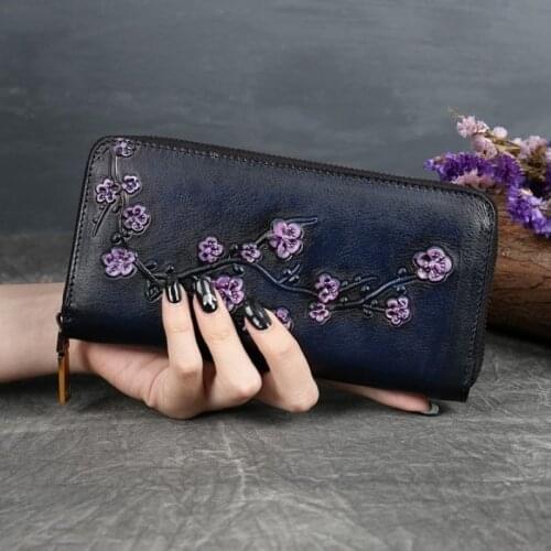 2021 Wallet for Women Pretty Embossed Pattern Design Leather Long Purse Cellphone Case Men Card Holder Fashion