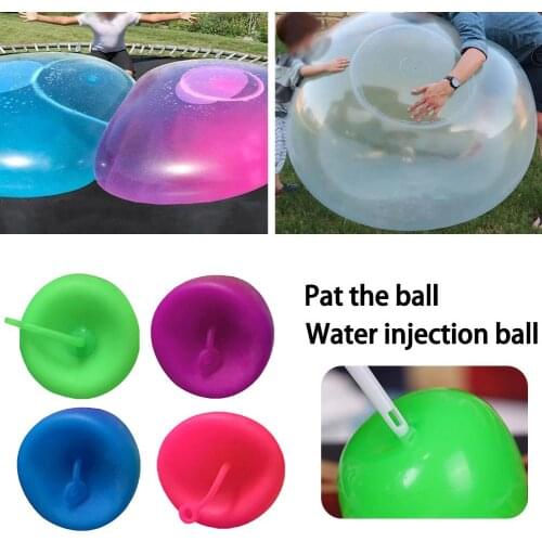 TPR Soft Rubber Inflatable Balloon Outdoor Durable Reusable BoBo Ball Kids Patting The Ball For Fun Random Color