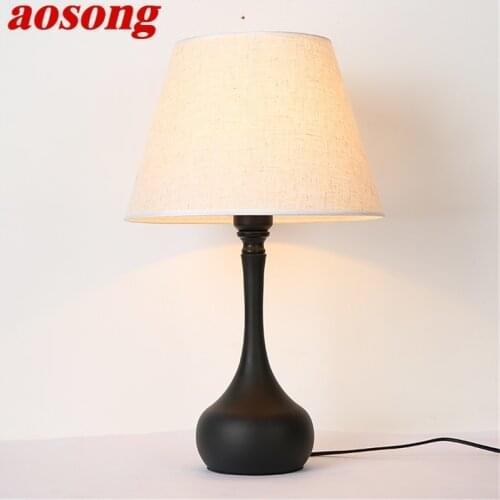 AOSONG Table Lights Modern LED Simple Design Desk Lamps Decorative For Home Bedroom