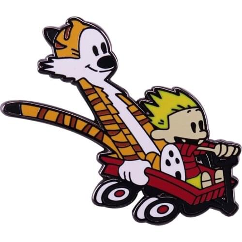 P5418 Dongmanli Tiger Anime Figures Enamel Pins Badge Metal Brooch Backpack Bag Collar Lapel Jewelry Gifts