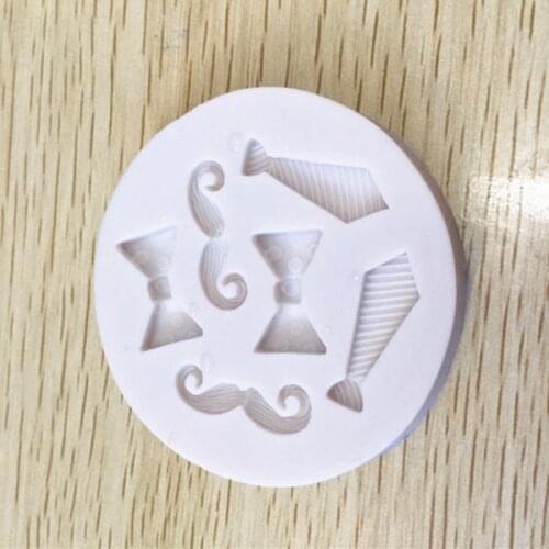 P574 whisker cravat mold cake decoration mold chocolate mold