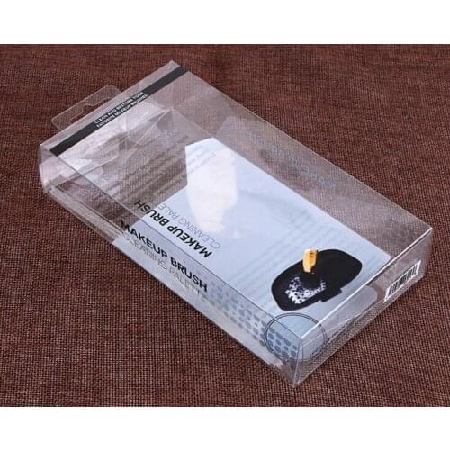 UV Protected Printed Clear PVC scissors packaging box Customized transparent display PET box for cosmetic ---PX20145