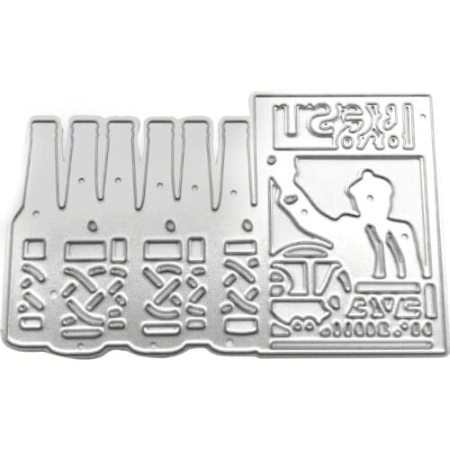 Q9QF 1 Pc Metal Cutting Die Special Shape Carbon Steel Embossing Script Die Stencils