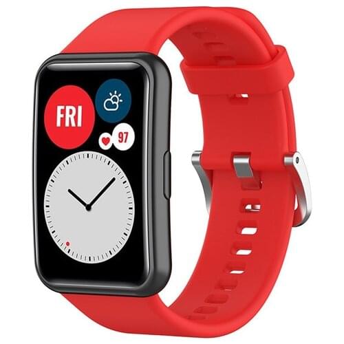 Sport Silicone Watch Strap For Huawei Watch Replacement Wrist Band Bracelet Belt For Huawei Watch Fit Smart Watch Band