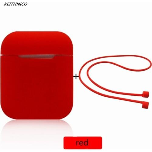 KEITHNICO Silicone headset protector case &headset Lanyard Wireless Earphone Accessories for Apple AirPod