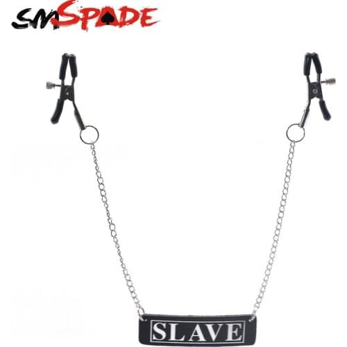 SMSPADE Nipple Clamps with Metal Chain Sex Toys Breast Labia Clips Clit Clamp Sex Toys for Couple Fetish Adult Game Sex Product