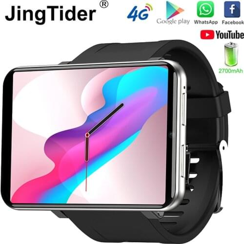 2.86" IPS HD Large Screen 4G Smart Watch DM100 Android 7.1 Smartwatch MTK6739 Quad Core 2700mAh Battery 3GB 32GB Wifi GPS Camera
