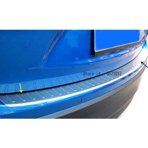 Car Body External Rear Bumper Protect Trim Cover Detector Stainless Steel Plate Pedal For Mazda CX-5 CX5 2013 2014 2015 2016