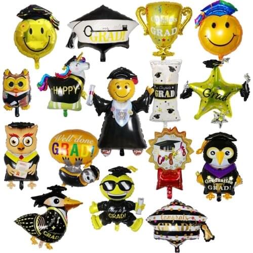 1pc Congratulation Party Foil Helium Balloon Graduate Doctor Good Students Decoration Congrats Supplies Air Ball globos