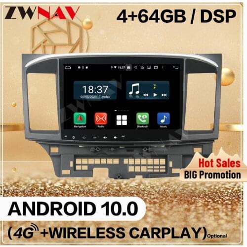 128GB Double Din For Mitsubishi Lancer EVO 2007-2015 2016 2017 Android Screen Audio Radio GPS Navi Wifi Head Unit Auto Stereo