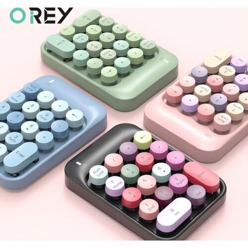 2.4G Wireless Numeric Keyboard Keypad For Laptop Macbook Computer Mini 18keys Digital Number Keyboard Slim Numpad For Office