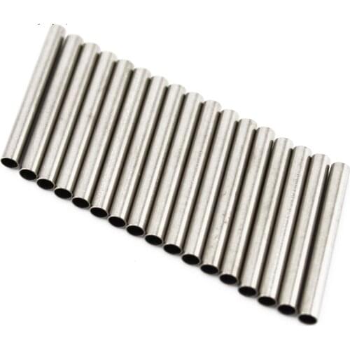 20pcs 2.8x50mm Industrial Hollow Small Steel Tube Stainless Steel Mini Axle Sleeve Metal Axle Frame