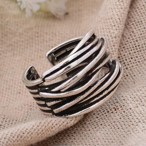 2021 New Arrival 100% 925 Sterling Silver Vintage Cross Design Unisex Finger Open Party Rings For Women Men`s Gifts No Fade