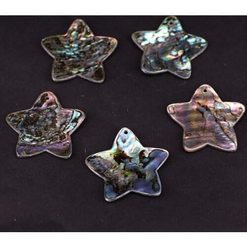 40mm abalone shell star paua star for jewelry making material earring diy factroy price