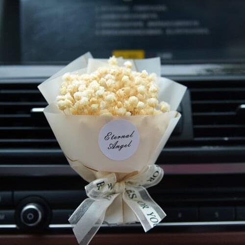 Creative Car Air Freshener Dry Flower Gypsophila Auto Air Conditioning Air Outlet Fragrance Clip Decor Ornament Car Perfume Gift