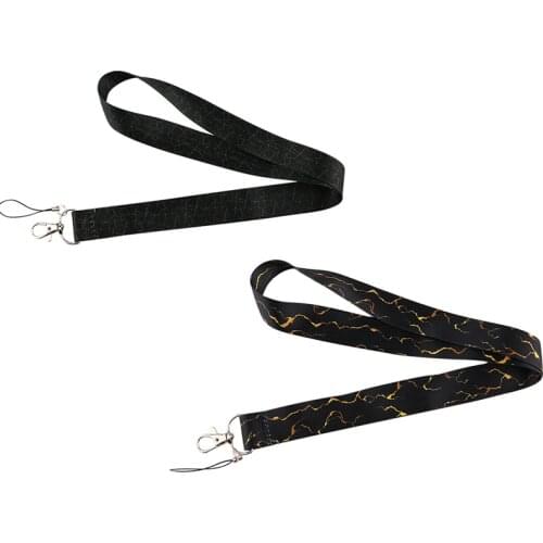 10pcs/lot J2927 Art Marble texture Keychain Phone Lanyard Fashion Strap Neck Lanyards for ID Card Phone Keys For Fan Gift