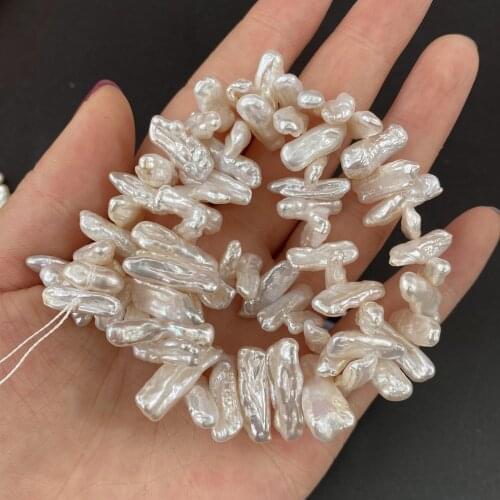 Natural Baroque Pearl Bead Long Stick Loose Beads for Fashion Jewelry Making DIY Necklace Bracelet Earring Accessories