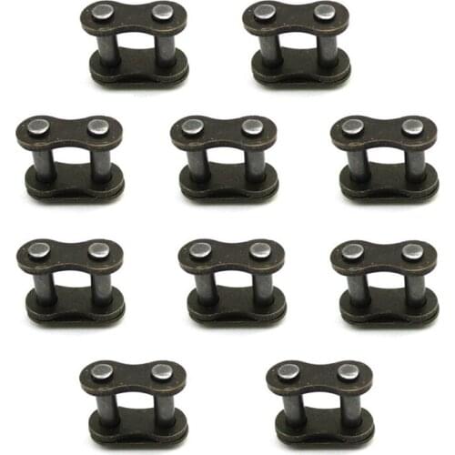 10pcs 25H Chain Spare Master Links 2 Stroke Mini Dirt Pocket Bike E Scooter Chain Spare Master Electric Bicycle Accessorie