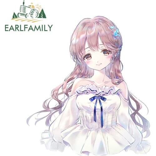 EARLFAMILY 13cm x 11.5cm for Soft and Beautiful Vinyl Car Stickers Personality Motorcycle Waterproof Scratch-proof Camper Decal