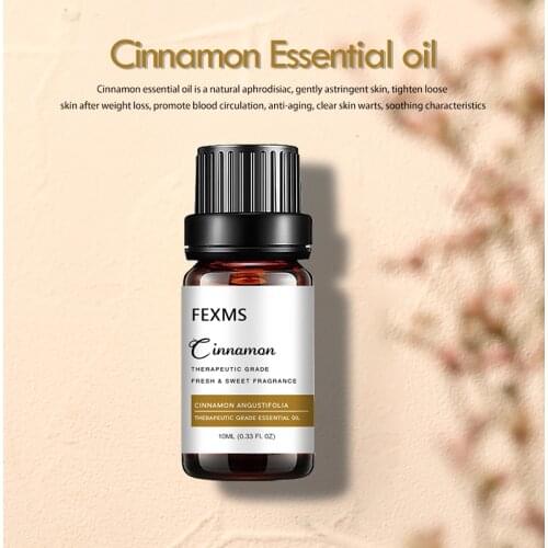 Cinnamon Essential Oil 100% Pure Essential Oil, Therapeutic Grade, Perfect for Aromatherapy, Relaxation, DIY, Improved Mood