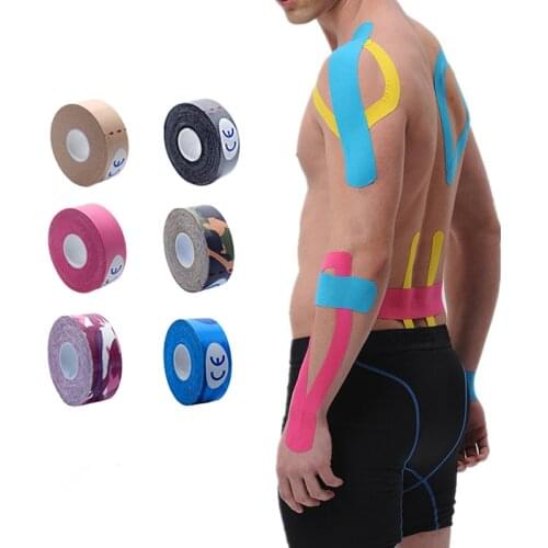 Elastic Exercise Muscle Paste Cotton Paste Waterproof Bandage Exercise Recovery Belt Knee Pad Relieve Muscle Pain Sport Safety