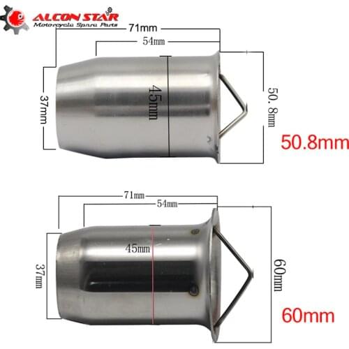 Alconstar- 51mm/60mm Exhaust DB Killer for Motorcycle Exhaust Muffler Catalyst DB killer Silencer Noise Sound Eliminator Offroad
