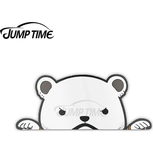 JumpTime 13 x 6.8cm For Bepo One Piece Anime Peeker Car Sticker Windshield Trunk Decal Refrigerator Personality Vinyl Car Wrap