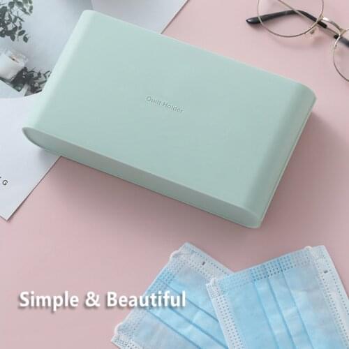 Mask Storage Box Mask Packaging Box Dustproof Portable Mask Case Face Mask Folder Safe Pollution Disposable Mask Box Organizer