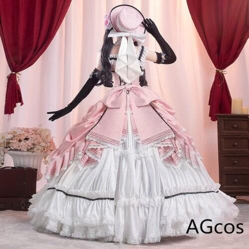 Black Butler Ciel Phantomhive Cosplay Costume Robin Ciel Phantomhive Cosplay Dresses Woman Cos Outfits Sets Dress+Gloves+Hat