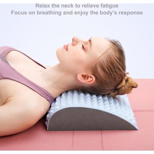 Lumbar Support Back Stretcher Massager Fitness Posture Corrector Waist Extension Equipment Yoga Home And Gym