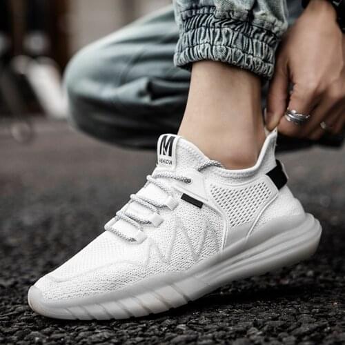 Mens Casual Shoes Fashion Sneakers For Men Flat Shoes Trend Comfort Shoes Mens Breathable Mesh Movement Zapatos De Hombre