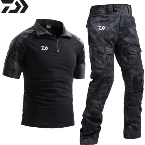 Daiwa Men Suit For Fishing Pants Outdoor Camping Hiking Sport Wear Fishing Clothes Men Trousers Camouflage Jackets Fishing Shirt