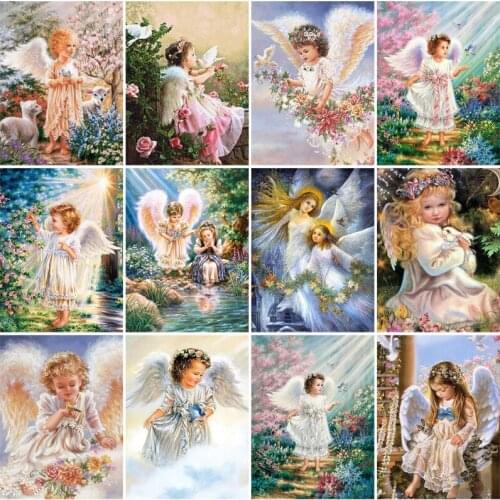 Baby Angel Diy Paint Jesus Diamond Embroidery Kit Mosaic Arts and Crafts Handmade Jeel Cross Stitch Home Decor