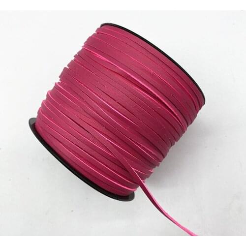 New 5yards 3mm Flat Faux Suede Braided Leather Lace Cord Korean Velvet Leather Handmade Thread String Rope for Jewelry Making#10