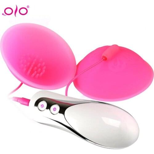 OLO Nipple Stimulation SiliconeVibrator For Woman Nipple Stimulation Sex Toys Lick Breast Enlargement Masturbator Breast Massage