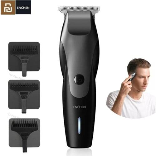 Youpin ENCHEN Hummingbird Professional Electric Hair Clipper 10W 110V-240V Low Noise Rechargeable Mens Trimmer with 3 Hair Comb