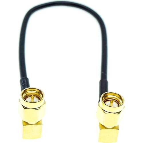 SMA male right angle to SMA male right angle RF Jumper pigtail Cable RG174 Coax Connector