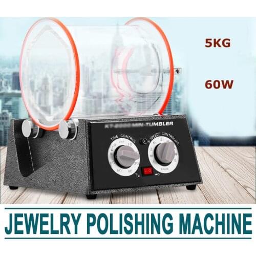 5kg Rotary Tumbler For Polishing Machine Finishing Burnshing Grinding Tools Equipment For Jewelry Tools Drum Polishing Machine